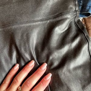 Spanx faux leather leggings